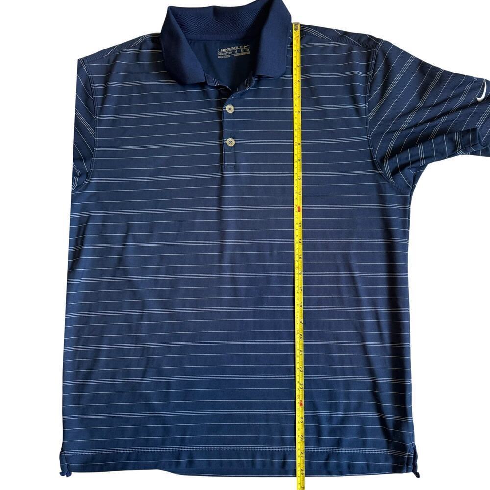 Nike Golf Fit Dry Navy Polo Top Athletic Golf Shirt Men's SZ M - Picture 6 of 7